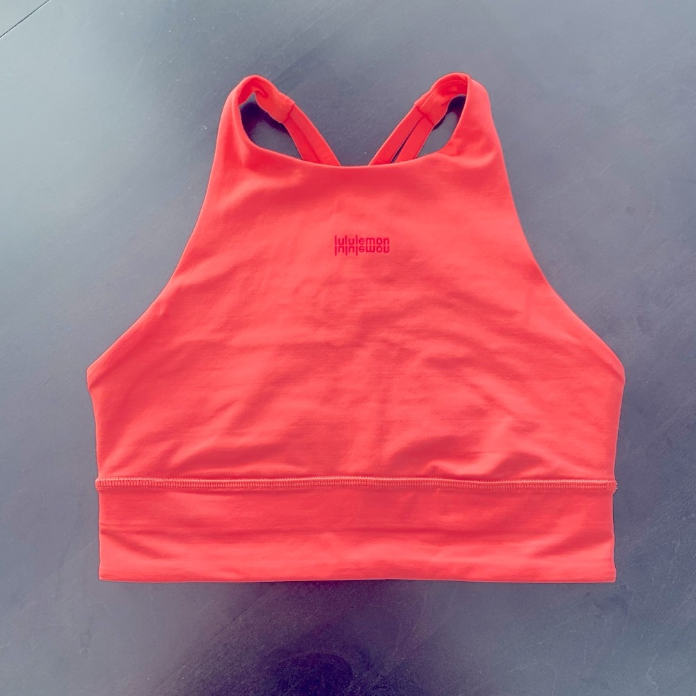 Coral Lululemon Energy Bra